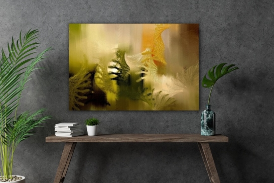 Forest leaves in a abstract style